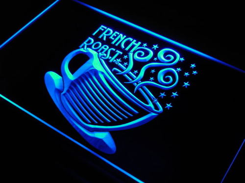 French Roast Coffee Cup Cafe Neon Light Sign